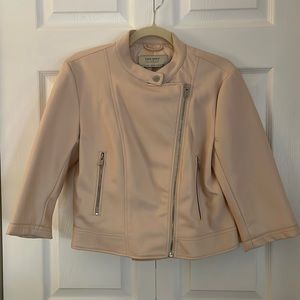 Zara Basics ballet pink moto jacket in sz XL
